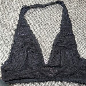 Black Lace Halter Bralette - Women Intimates & Sleepwear